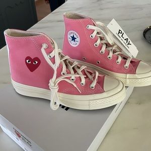 Converse comme des garcons play x converse chuck taylor, pink, US WOMENS 6